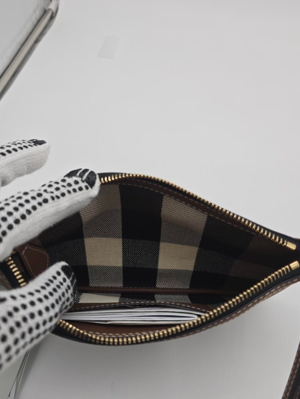 NWT Burberry House Check Canvas Wristlet - Picture 8 of 10